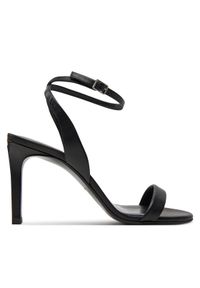 Calvin Klein Sandały Heel Sandal 90 Lth HW0HW01945 Czarny. Kolor: czarny