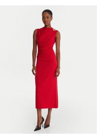 Rinascimento Sukienka koktajlowa CFC0125010003 Czerwony Slim Fit. Kolor: czerwony. Materiał: syntetyk. Styl: wizytowy #1