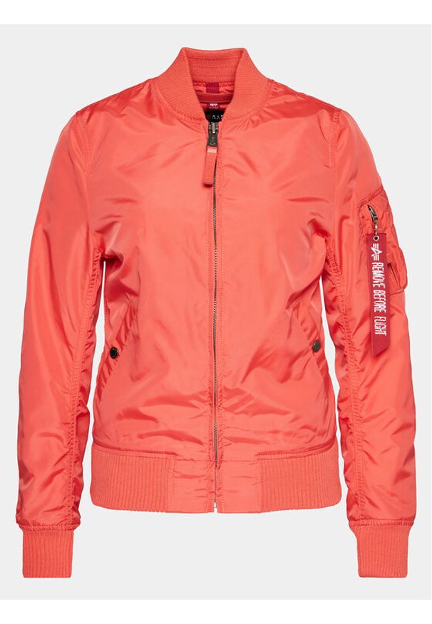 Alpha Industries Kurtka bomber MA-1 141041 Czerwony Regular Fit. Kolor: czerwony. Materiał: syntetyk