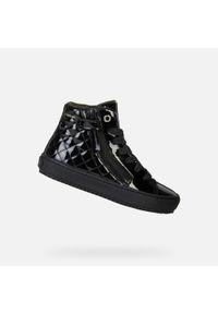 Buty dziecięce Geox Kalispera. Zapięcie: sznurówki. Kolor: czarny. Materiał: syntetyk, materiał. Szerokość cholewki: normalna. Sport: turystyka piesza