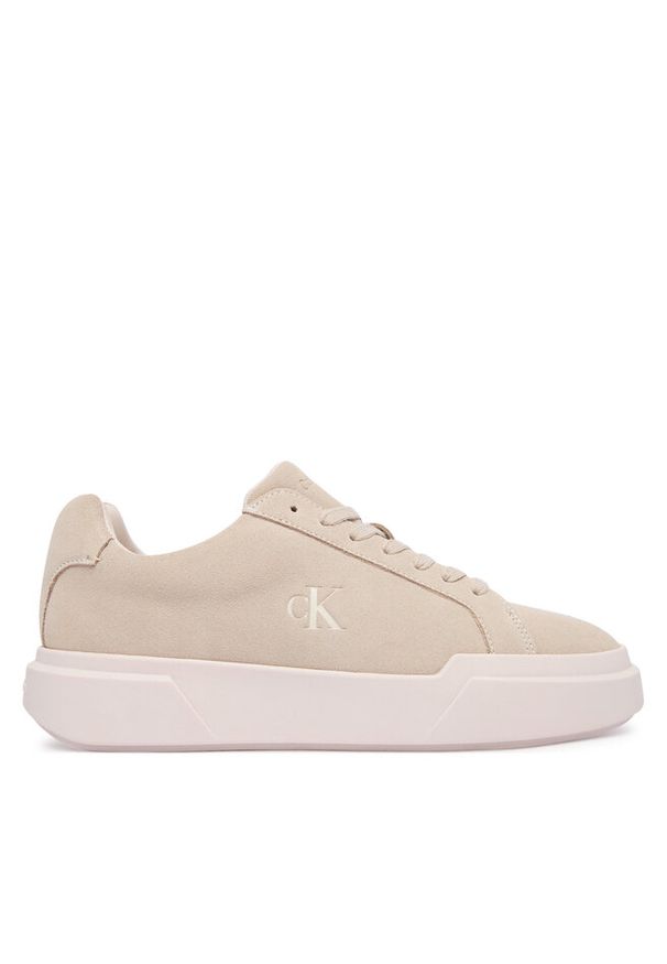 Sneakersy Calvin Klein. Kolor: beżowy