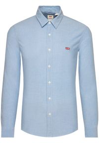 Levi's® Koszula Ls Battery Hm 86625-0005 Błękitny Slim Fit. Kolor: niebieski. Materiał: bawełna