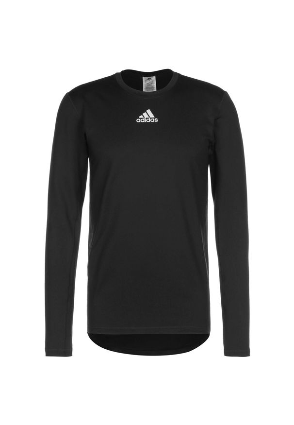 Adidas - Koszulka z długim rękawem adidas Techfit. Kolor: czarny. Długość rękawa: długi rękaw. Długość: długie