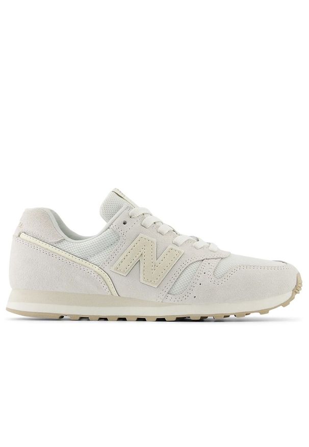 Buty New Balance WL373SJ2 - beżowe. Okazja: na co dzień. Kolor: beżowy. Materiał: guma, syntetyk, zamsz, materiał, skóra. Szerokość cholewki: normalna. Model: New Balance 373