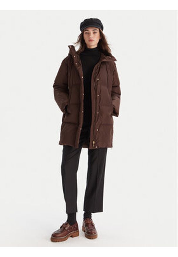 Weekend Max Mara Płaszcz zimowy Newbembo 2525496072 Bordowy Relaxed Fit. Kolor: czerwony. Materiał: syntetyk. Sezon: zima