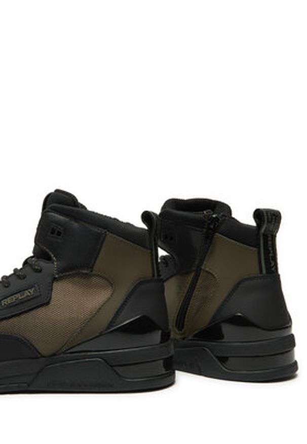 Replay - REPLAY Sneakersy GMZ1R.000.C0014L Czarny. Kolor: czarny. Materiał: skóra