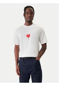 Hugo - HUGO T-Shirt Dalentin 50553429 Biały Relaxed Fit. Kolor: biały. Materiał: bawełna #1