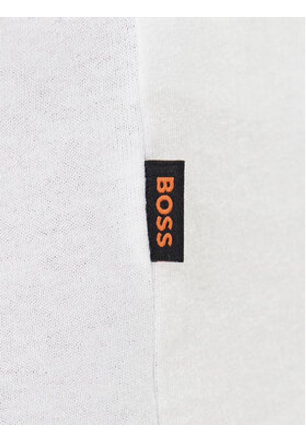 BOSS T-Shirt Te_Voyage 50546370 Biały Relaxed Fit. Kolor: biały. Materiał: bawełna