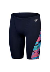 Kąpielówki męskie spodenki kąpielowe Speedo Allover V-Cut. Kolor: niebieski, wielokolorowy, czarny #1