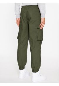 Champion Spodnie materiałowe Elastic Cuff Cargo Pant 218739 Khaki Custom Fit. Kolor: brązowy. Materiał: materiał, bawełna