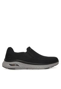 skechers - Skechers Sneakersy Arch Fit Crosser Slip-On Sports 205345/BLK Czarny. Zapięcie: bez zapięcia. Kolor: czarny. Materiał: materiał #1