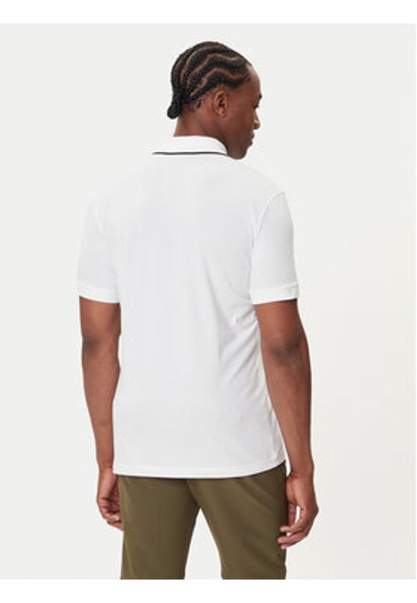 BOSS Polo Philix 50544450 Biały Slim Fit. Typ kołnierza: polo. Kolor: biały. Materiał: bawełna