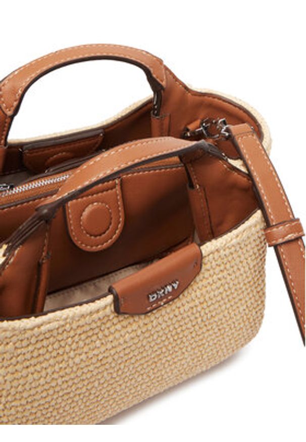 DKNY Torebka Willa Mini Satchel R61DOJ07 Beżowy. Kolor: beżowy