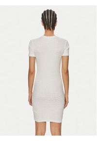 Calvin Klein Jeans Sukienka codzienna J20J223205 Biały Slim Fit. Okazja: na co dzień. Kolor: biały. Materiał: bawełna. Typ sukienki: proste. Styl: casual #4