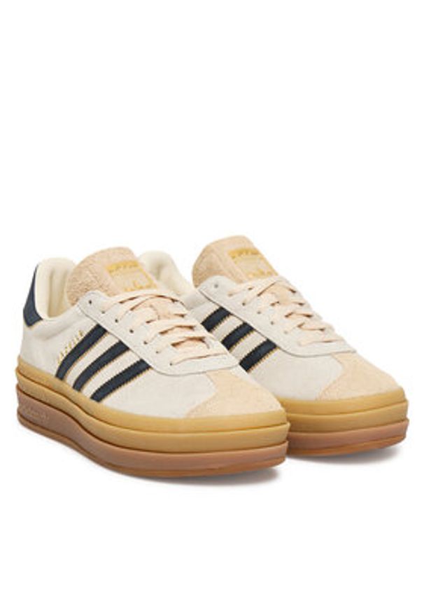 Adidas - adidas Sneakersy Gazelle Bold JS3892 Beżowy. Kolor: beżowy. Materiał: zamsz, skóra. Model: Adidas Gazelle