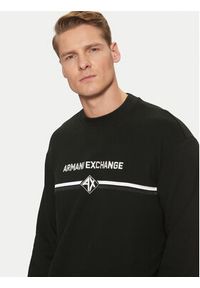 Armani Exchange Bluza XM000226 AF12656 UB001 Czarny Regular Fit. Kolor: czarny. Materiał: bawełna #4