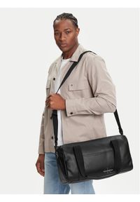 Calvin Klein Torba weekendowa Mono Logo Duffle 42 LV04G3054G Czarny. Kolor: czarny. Materiał: skóra #1