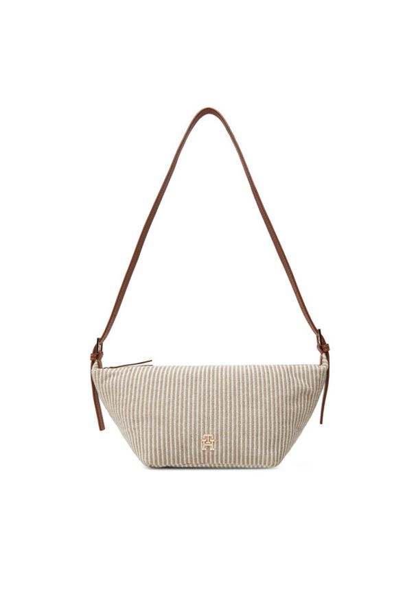 TOMMY HILFIGER - Tommy Hilfiger Torebka Th Premium Beach Le Sling Bag AW0AW17177 Beżowy. Kolor: beżowy