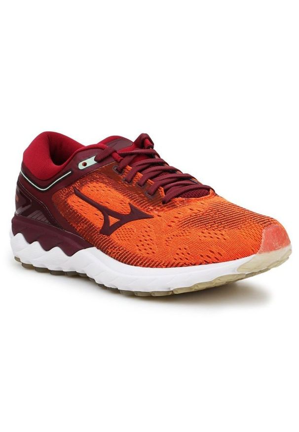 Buty Mizuno Wave Skyrise M J1GC200965 pomarańczowe. Kolor: pomarańczowy. Materiał: mesh, syntetyk. Model: Mizuno Wave