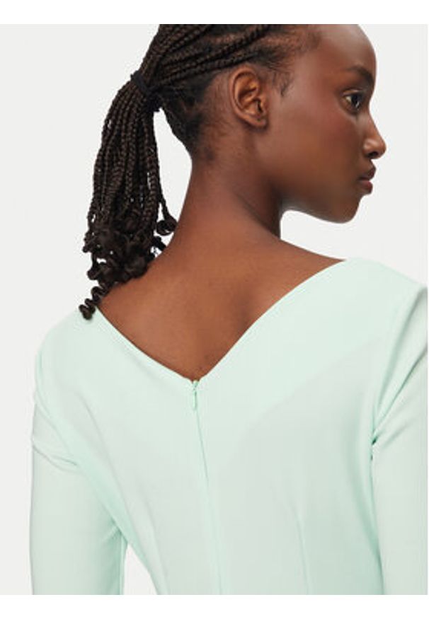 Rinascimento Sukienka koktajlowa CFC0127699003 Zielony Slim Fit. Kolor: zielony. Materiał: syntetyk. Styl: wizytowy