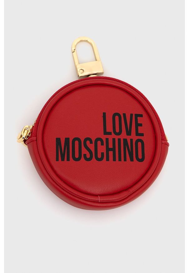 Love Moschino portfel kolor czerwony. Kolor: czerwony