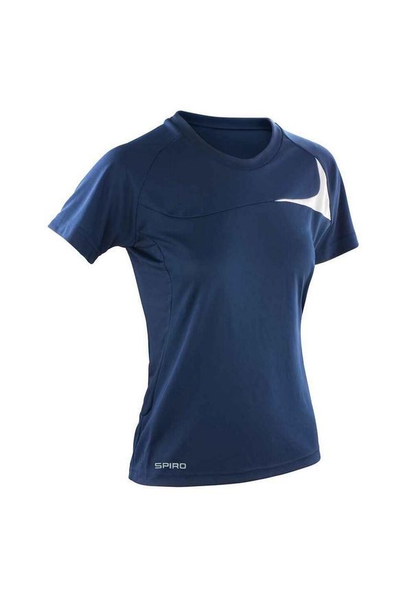 SPIRO - Koszulka Treningowa Dash Dla Kobiet. Kolor: biały, niebieski, wielokolorowy. Sport: turystyka piesza