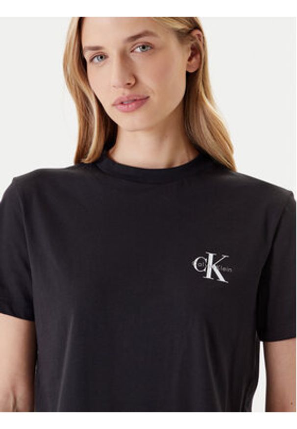 Calvin Klein Jeans Komplet 2 t-shirtów LV047C905G Czarny Regular Fit. Kolor: czarny. Materiał: bawełna