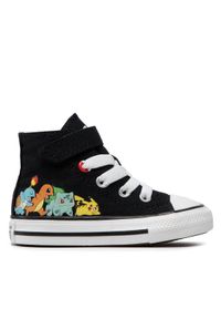 Converse Trampki POKEMON Chuck Taylor All Star Hi A01229C Czarny. Kolor: czarny. Materiał: materiał