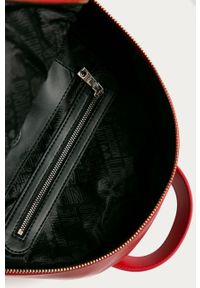 Love Moschino - Plecak. Kolor: czerwony. Materiał: syntetyk, materiał, skóra ekologiczna. Wzór: aplikacja #5