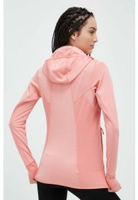 Salewa bluza sportowa damska kolor różowy z kapturem wzorzysta. Typ kołnierza: kaptur. Kolor: różowy. Materiał: materiał. Styl: sportowy #4