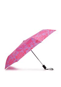 Wittchen - Parasol automatyczny wzorzysty fioletowo-różowy. Kolor: różowy, wielokolorowy, fioletowy. Materiał: włókno, poliester, materiał