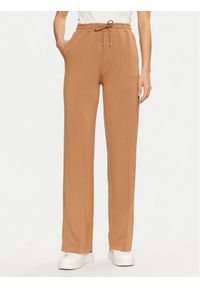 Guess Spodnie dresowe V5RB19 KCOB2 Brązowy Regular Fit. Kolor: brązowy. Materiał: syntetyk, wiskoza