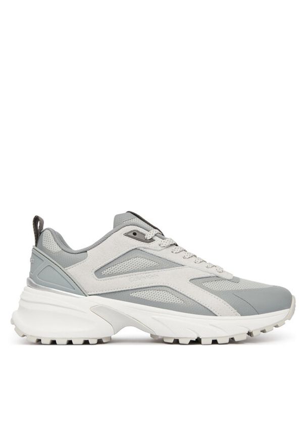 Calvin Klein Sneakersy Hike Runner Ck Stripe Refl Su HW0HW03107 Szary. Kolor: szary. Materiał: materiał