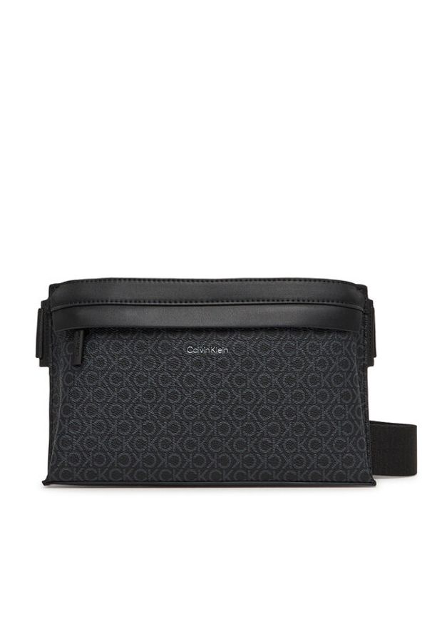 Calvin Klein Saszetka nerka Ck Must Waistbag Mono K50K513048 Czarny. Kolor: czarny. Materiał: skóra