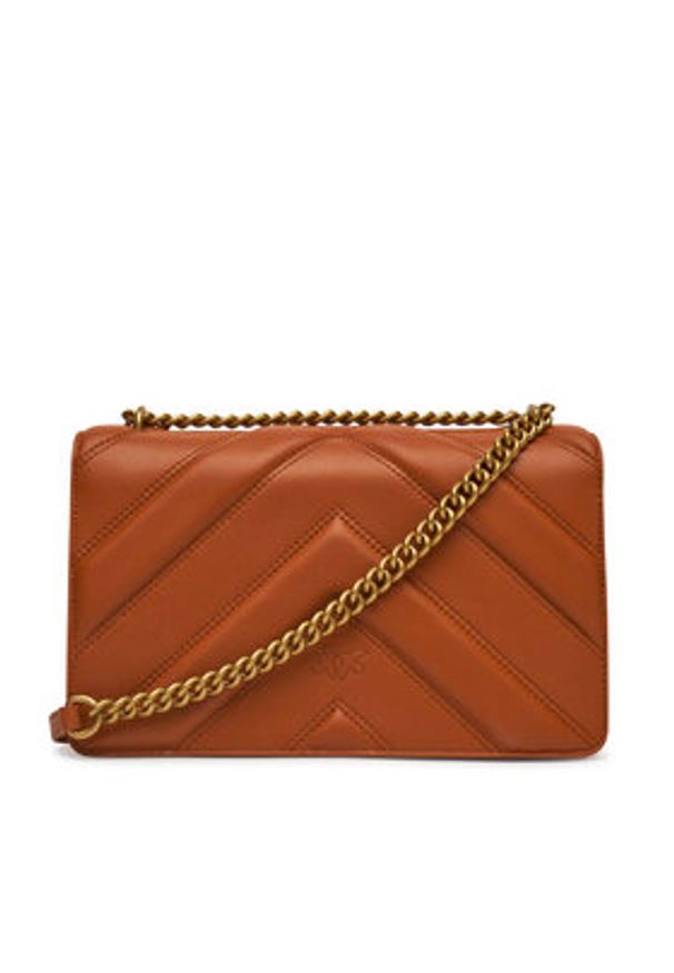 Pinko - PINKO Torebka Love One Classic Light Dc 104549 A26Z Brązowy. Kolor: brązowy. Materiał: skórzane