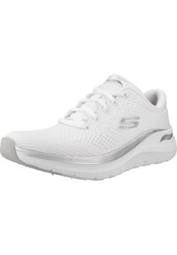 skechers - Buty do chodzenia damskie Skechers Bkrg Arch Fit. Okazja: na co dzień. Zapięcie: sznurówki. Kolor: szary, biały, wielokolorowy. Materiał: materiał, syntetyk. Szerokość cholewki: normalna. Sport: turystyka piesza #1