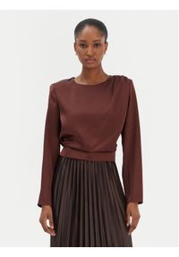 Rinascimento Bluzka CFC0126404003 Brązowy Regular Fit. Kolor: brązowy. Materiał: syntetyk #1