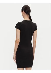 Hugo - HUGO Sukienka codzienna 50537240 Czarny Slim Fit. Okazja: na co dzień. Kolor: czarny. Materiał: bawełna. Typ sukienki: proste. Styl: casual