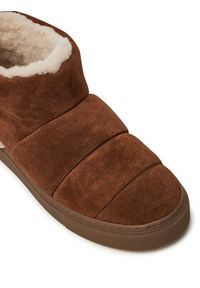 Inuikii Śniegowce Shearling Slipin 75202-010 Brązowy. Kolor: brązowy. Materiał: skóra, zamsz