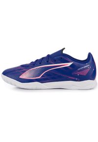 Buty Halowe Halówki Sportowe Piłkarskie Puma Ultra 5 Play It. Kolor: fioletowy, różowy, biały, wielokolorowy. Sport: piłka nożna