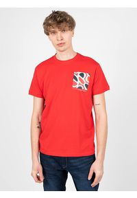 Pepe Jeans T-shirt "Alford" | PM508260 | Alford | Mężczyzna | Czerwony. Okazja: na co dzień. Kolor: czerwony. Materiał: bawełna. Wzór: nadruk. Styl: casual #4