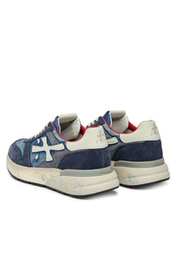 Premiata Sneakersy Mick Var 8006 Granatowy. Kolor: niebieski. Materiał: skóra, zamsz