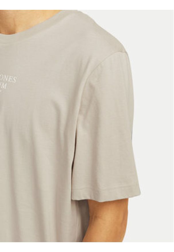 Jack & Jones T-Shirt Archie 12217167 Beżowy Regular Fit. Kolor: beżowy. Materiał: bawełna