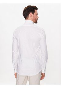 Calvin Klein Koszula K10K111289 Biały Slim Fit. Kolor: biały. Materiał: bawełna