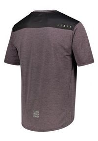 LEATT - Koszulka rowerowa MTB męska Leatt Trail 1.0 V22 z krótkim rękawem. Kolor: fioletowy. Materiał: jersey. Długość rękawa: krótki rękaw. Długość: krótkie