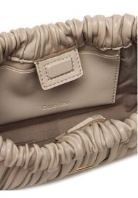Calvin Klein Torebka Plisse Mini Drawstring Bag LV04F3077G Écru. Materiał: skórzane #4