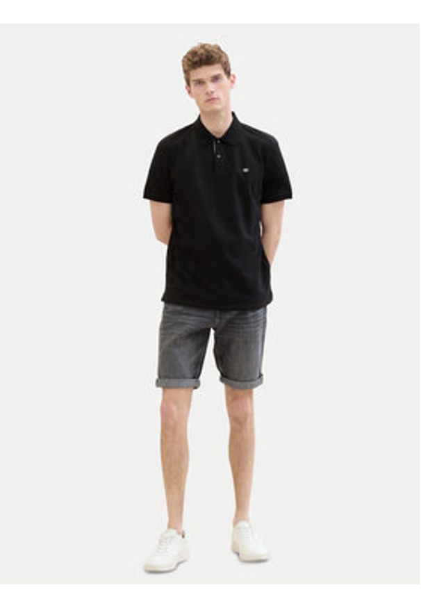 Tom Tailor Szorty jeansowe 1040194 Szary Regular Fit. Kolor: szary. Materiał: bawełna
