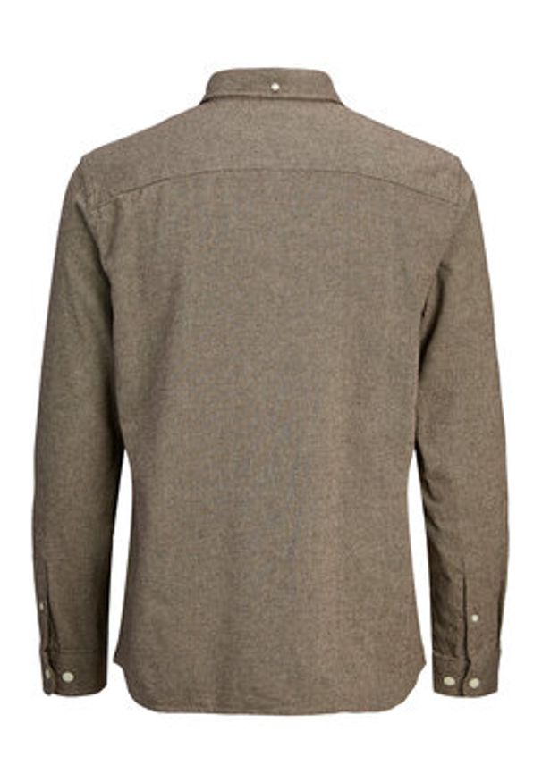 Jack & Jones - Jack&Jones Koszula Blubrook 12282353 Beżowy Regular Fit. Kolor: beżowy. Materiał: bawełna