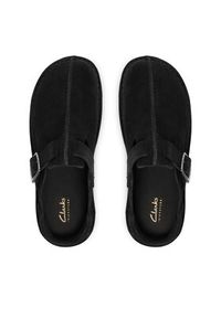 Clarks Klapki Solsbury Mule. 26184167 Czarny. Kolor: czarny. Materiał: zamsz, skóra