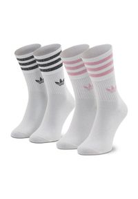 Adidas - adidas Skarpety wysokie unisex Mid Cut Glt Sck HK0301 Biały. Kolor: biały. Materiał: materiał